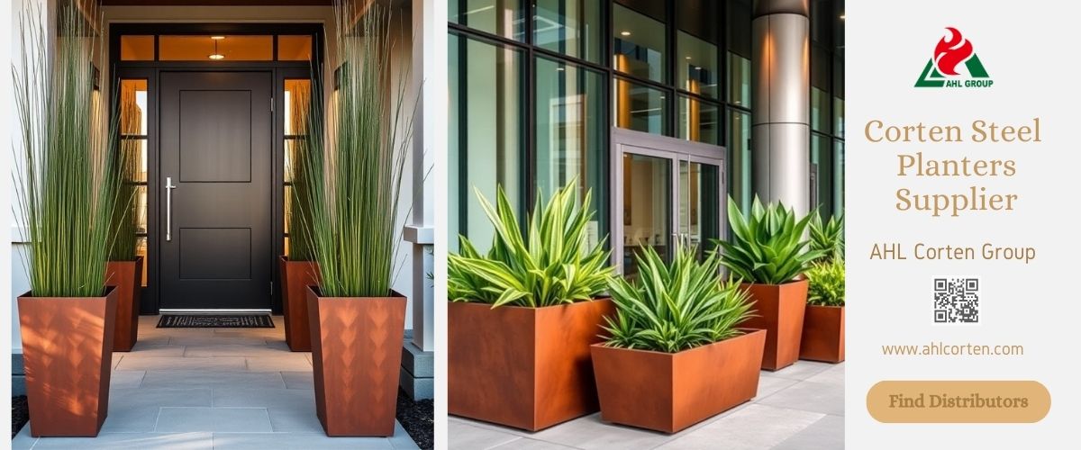 corten steel planter